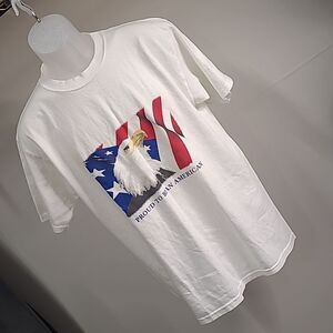 YAZBEK sz L patriotic t shirt